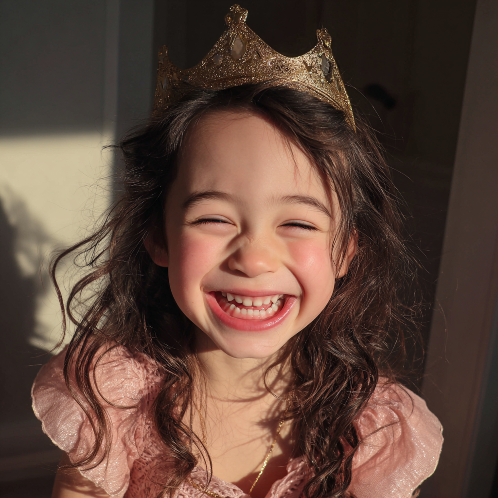 A laughing little girl | Source: Midjourney