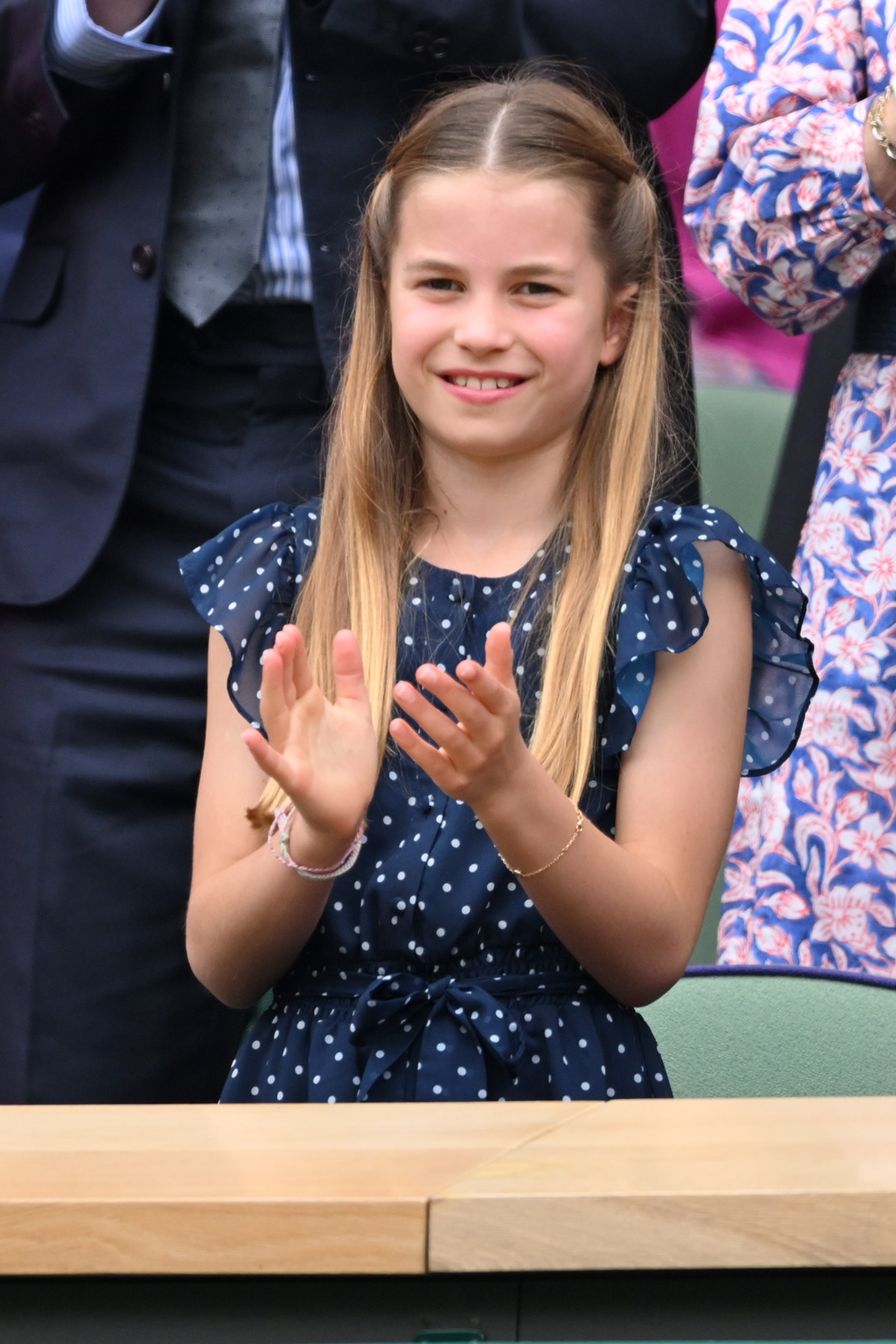 rincess Charlotte during the men's final on day fourteen of the Wimbledon Tennis Championships on July 14, 2024 in London, England | Source: Getty Images