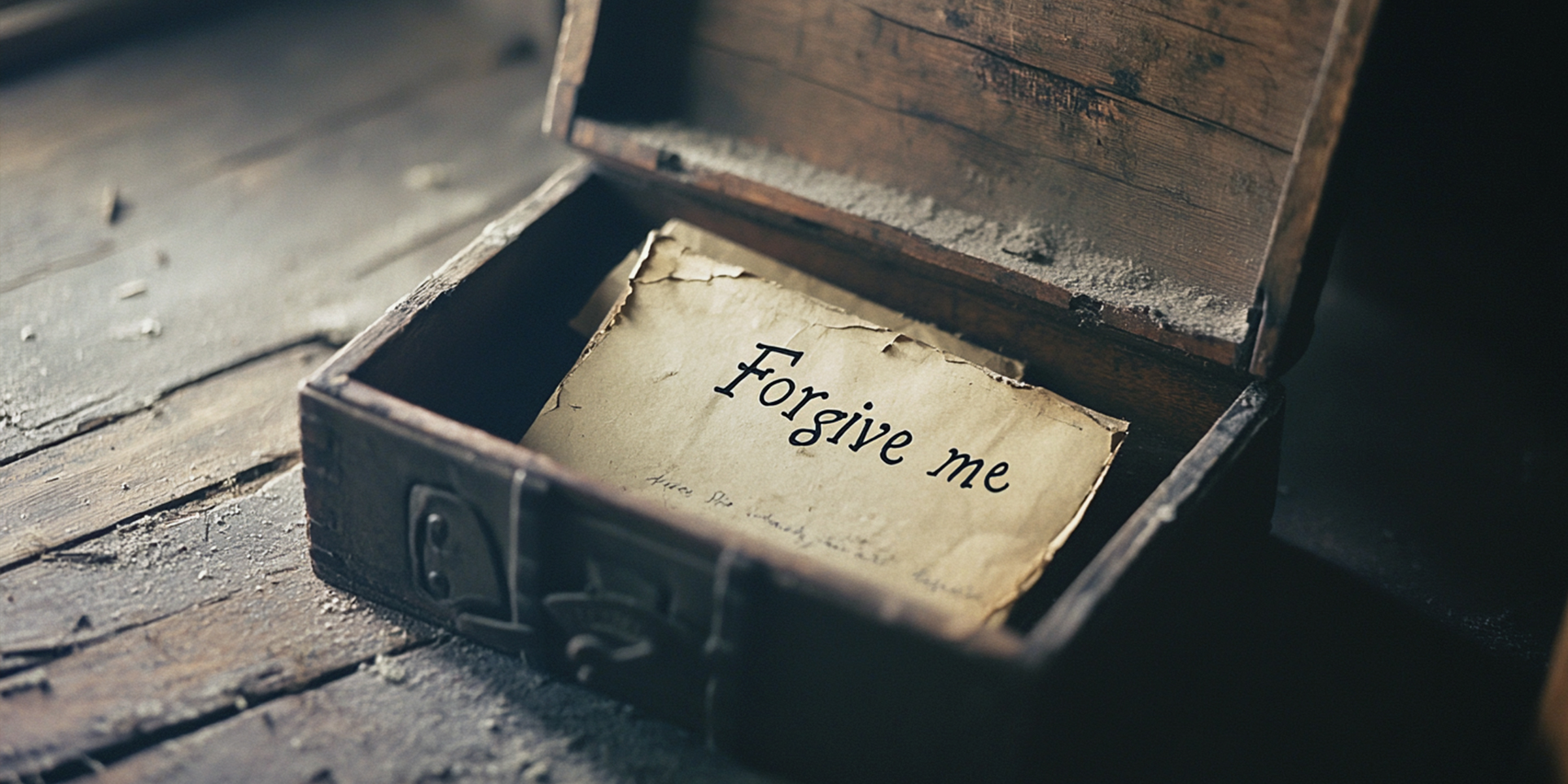 Old letter placed in a wooden chest | Source: Midjourney