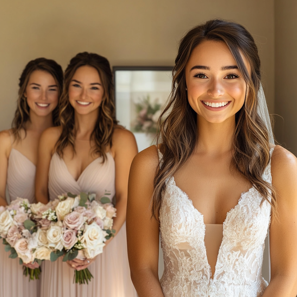 Bride and her bridesmaids | Source: Midjourney