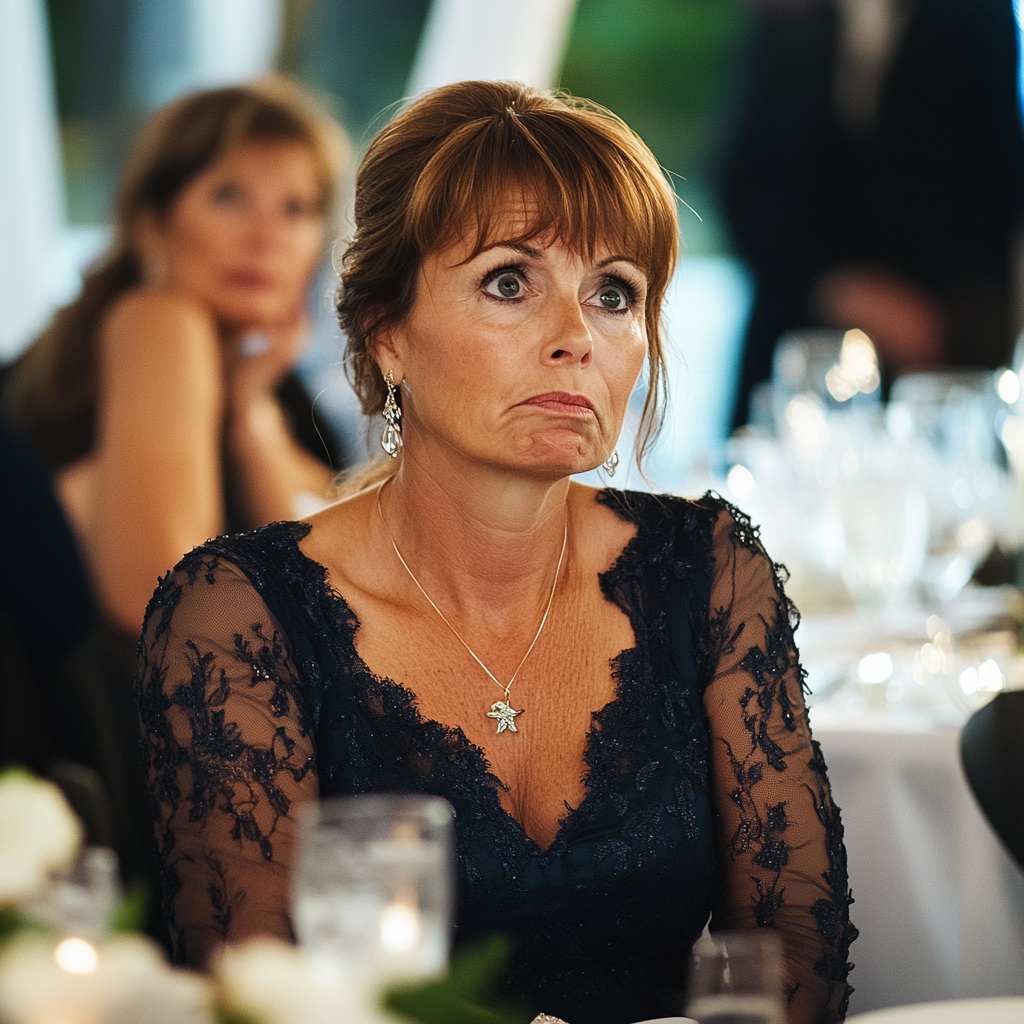 A shocked guest at a wedding | Source: Midjourney