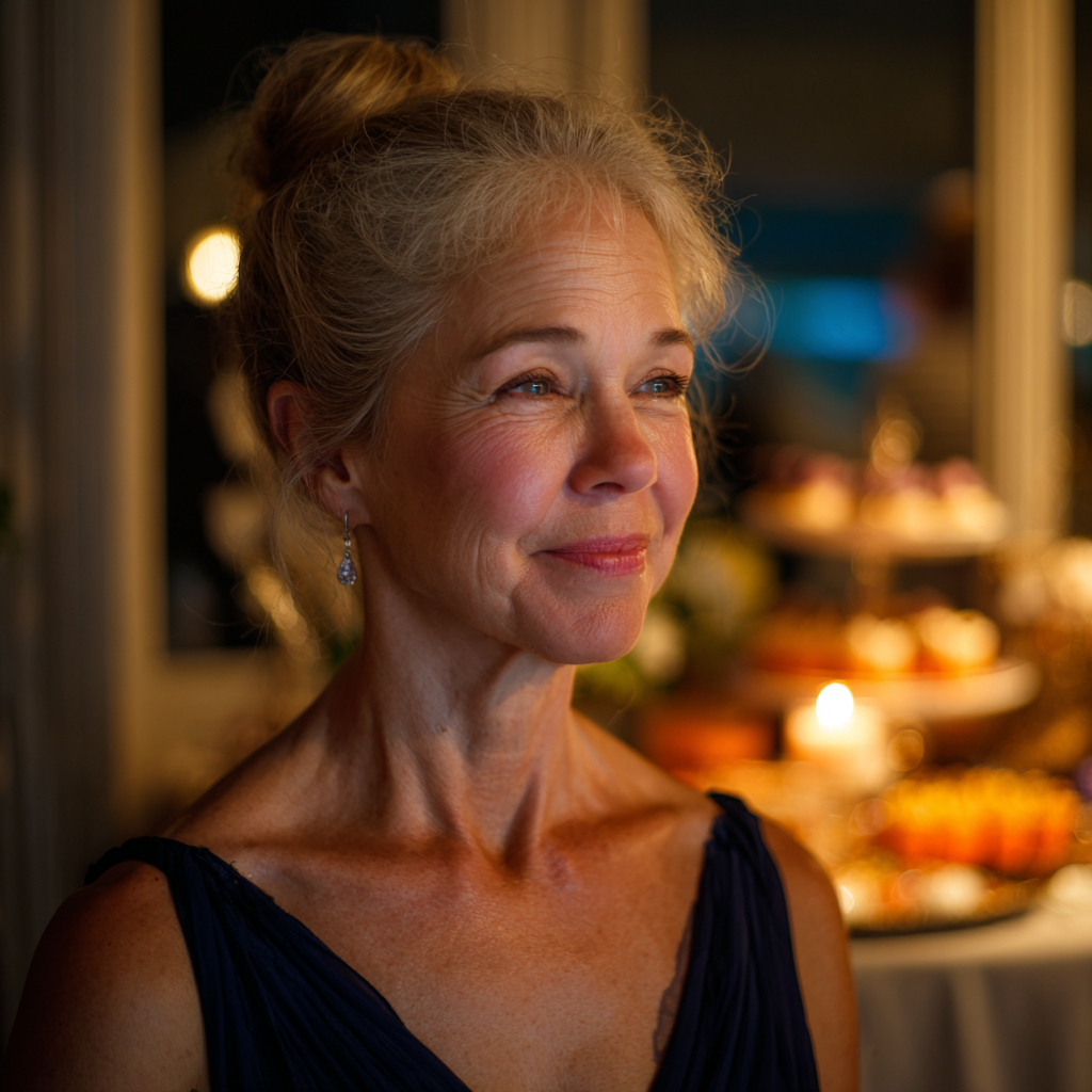 A smiling older woman | Source: Midjourney