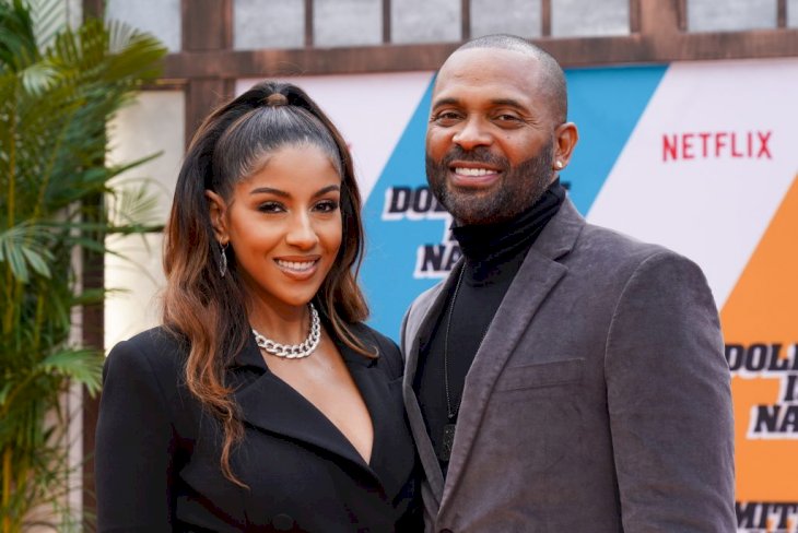 Mike Epps and Kyra Robinson at the LA premiere of Netflix's "Dolemite Is My Name" at Regency Village Theatre on September 28, 2019, in Westwood, California. | Photo: Getty Images