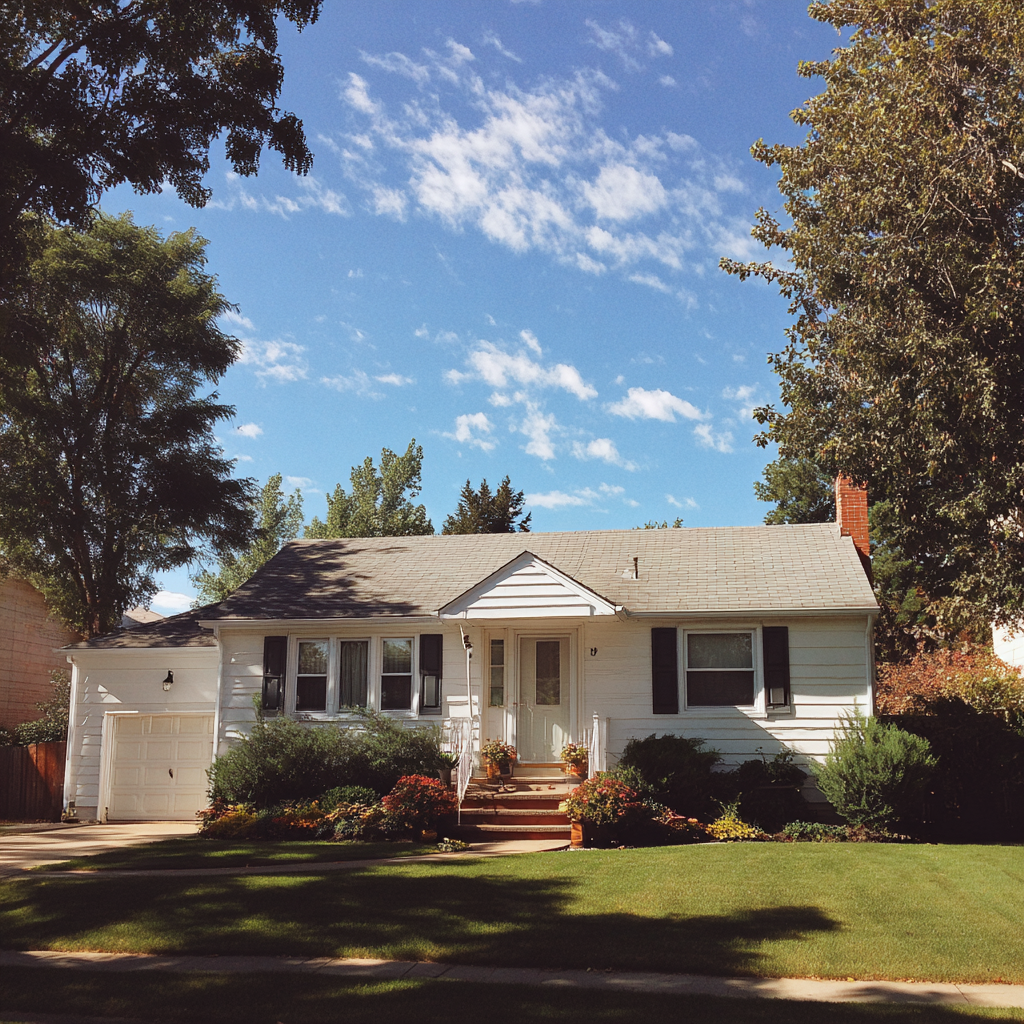 The exterior of a suburban home | Source: Midjourney