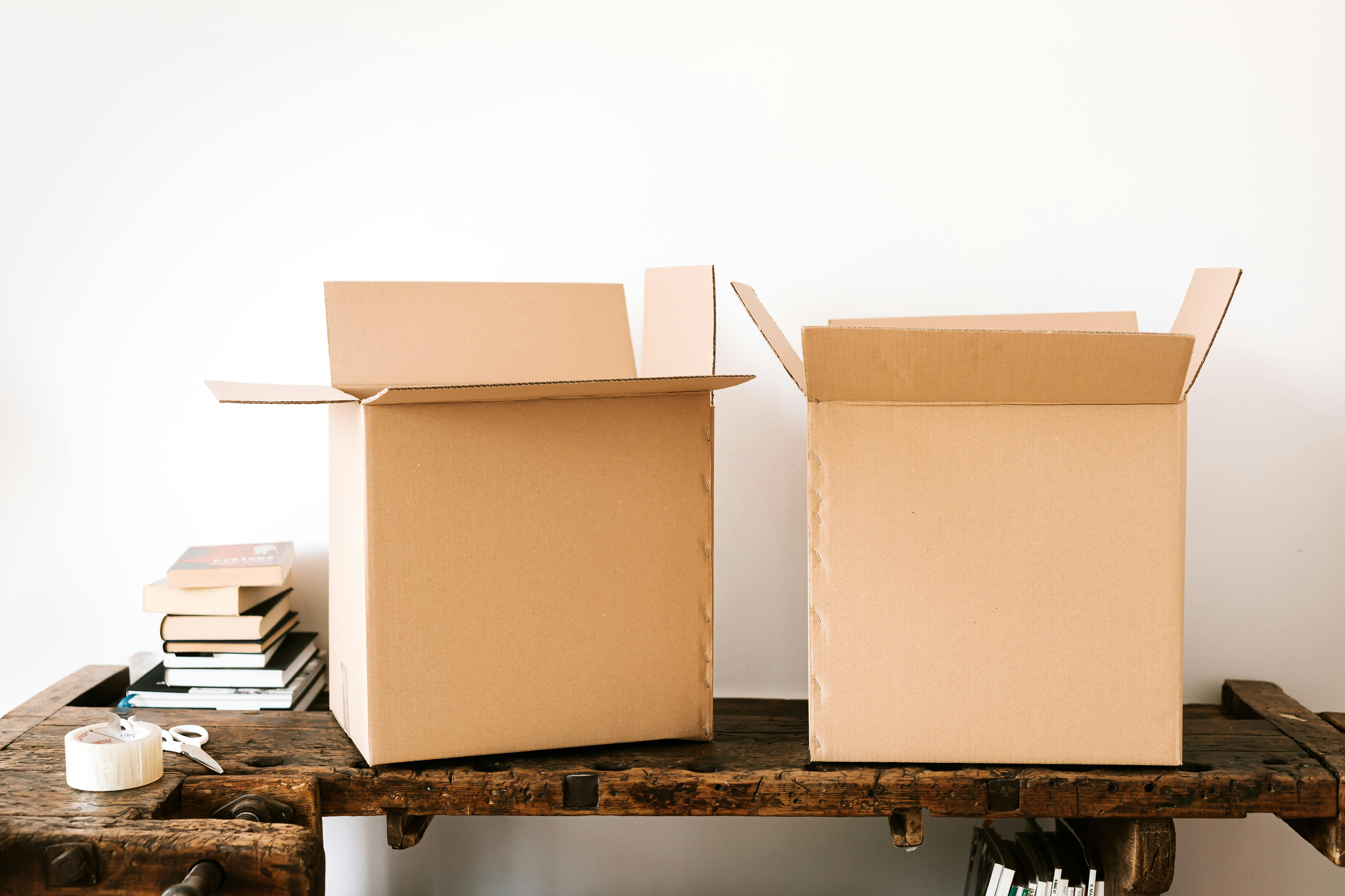 Boxes in a house | Source: Pexels