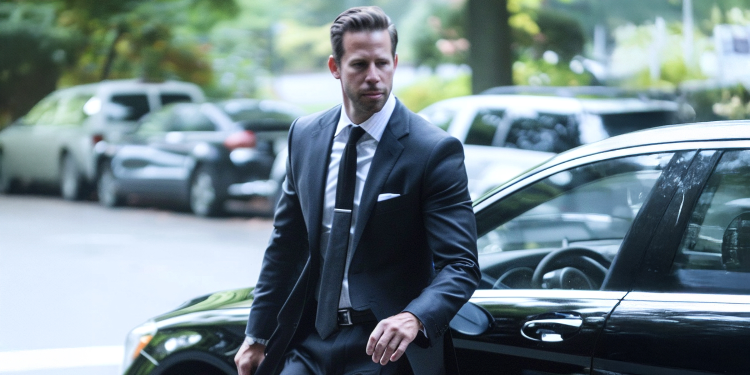 A man in a suit standing near a luxury car | Source: Amomama