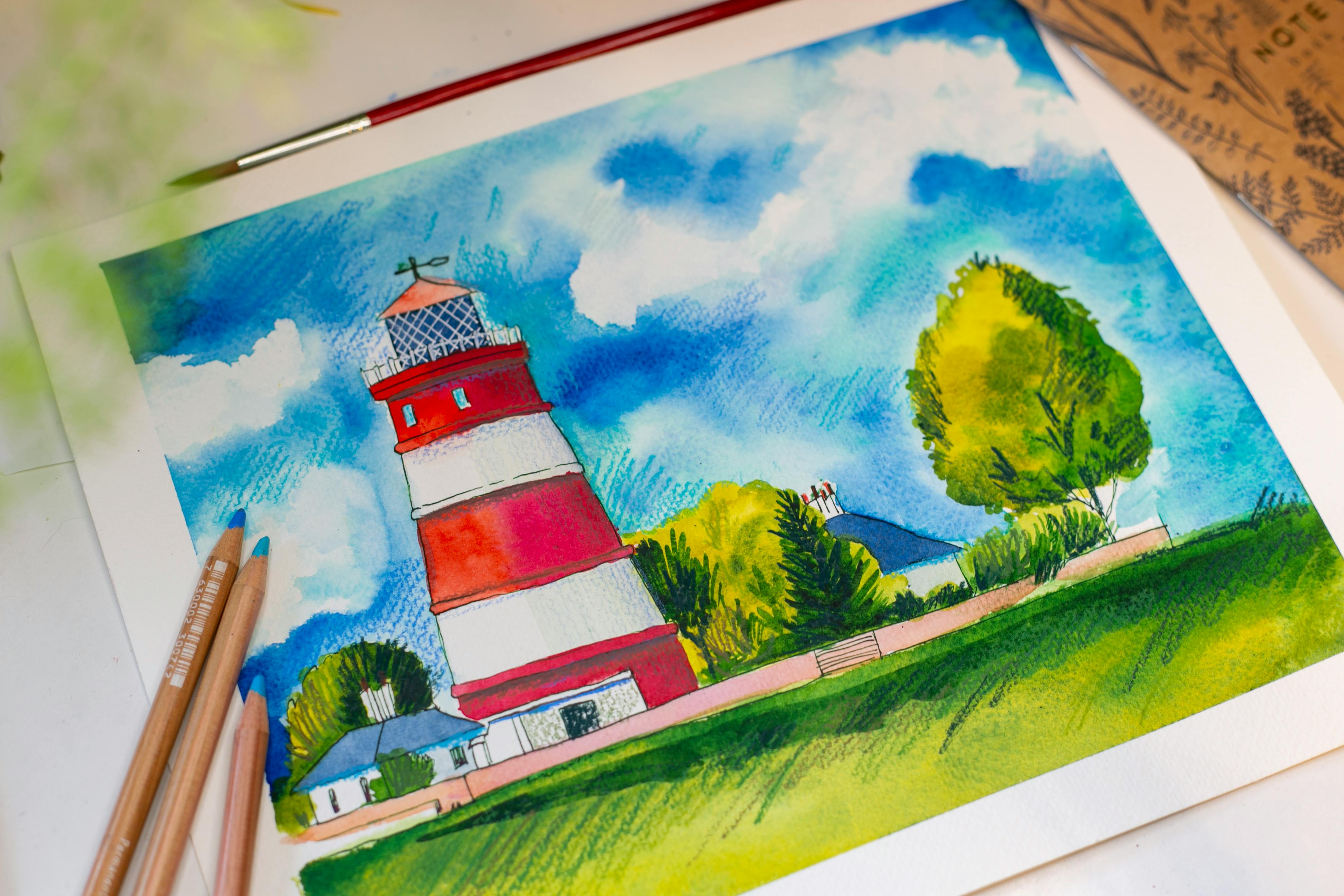 A lighthouse sketch | Source: Pexels