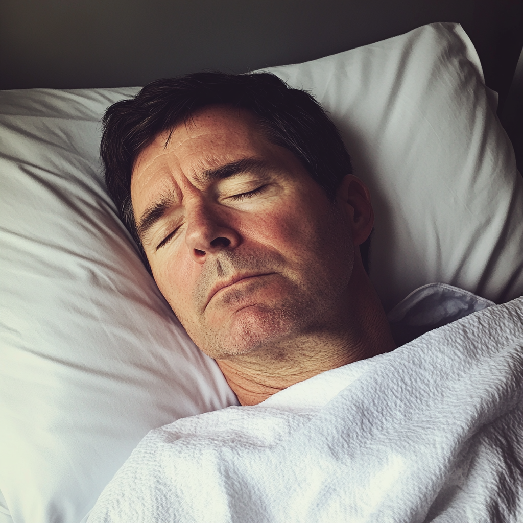 A man sleeping in a hospital bed | Source: Midjourney