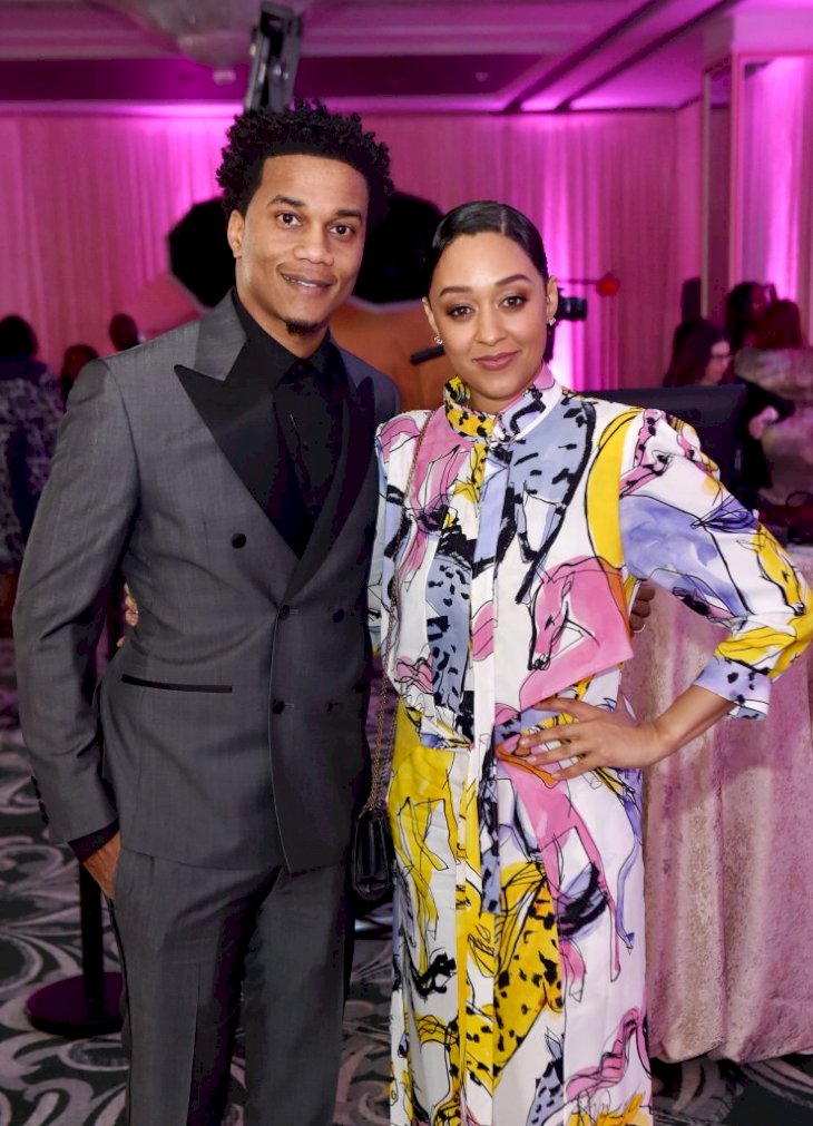 Cory Hardrict and Tia Mowry-Hardrict at the 2020 13th Annual ESSENCE Black Women in Hollywood Luncheon at Beverly Wilshire, A Four Seasons Hotel on February 06, 2020, in Beverly Hills, California. | Photo by Aaron J. Thornton/Getty Images for ESSENCE