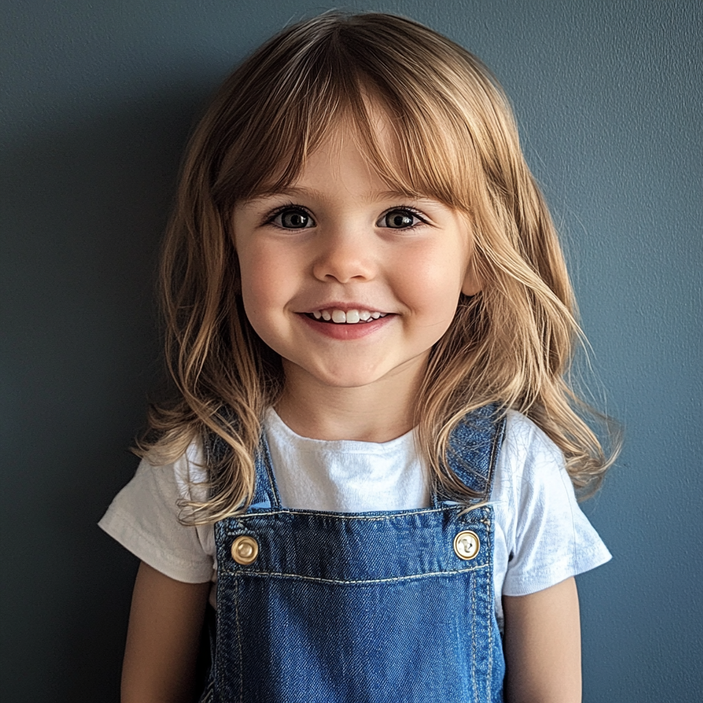A smiling little girl | Source: Midjourney
