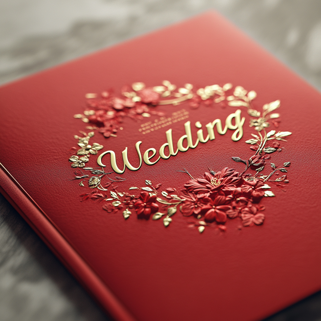 A wedding invitation card | Source: Midjourney