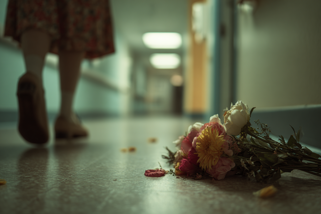 A woman walking away | Source: Midjourney