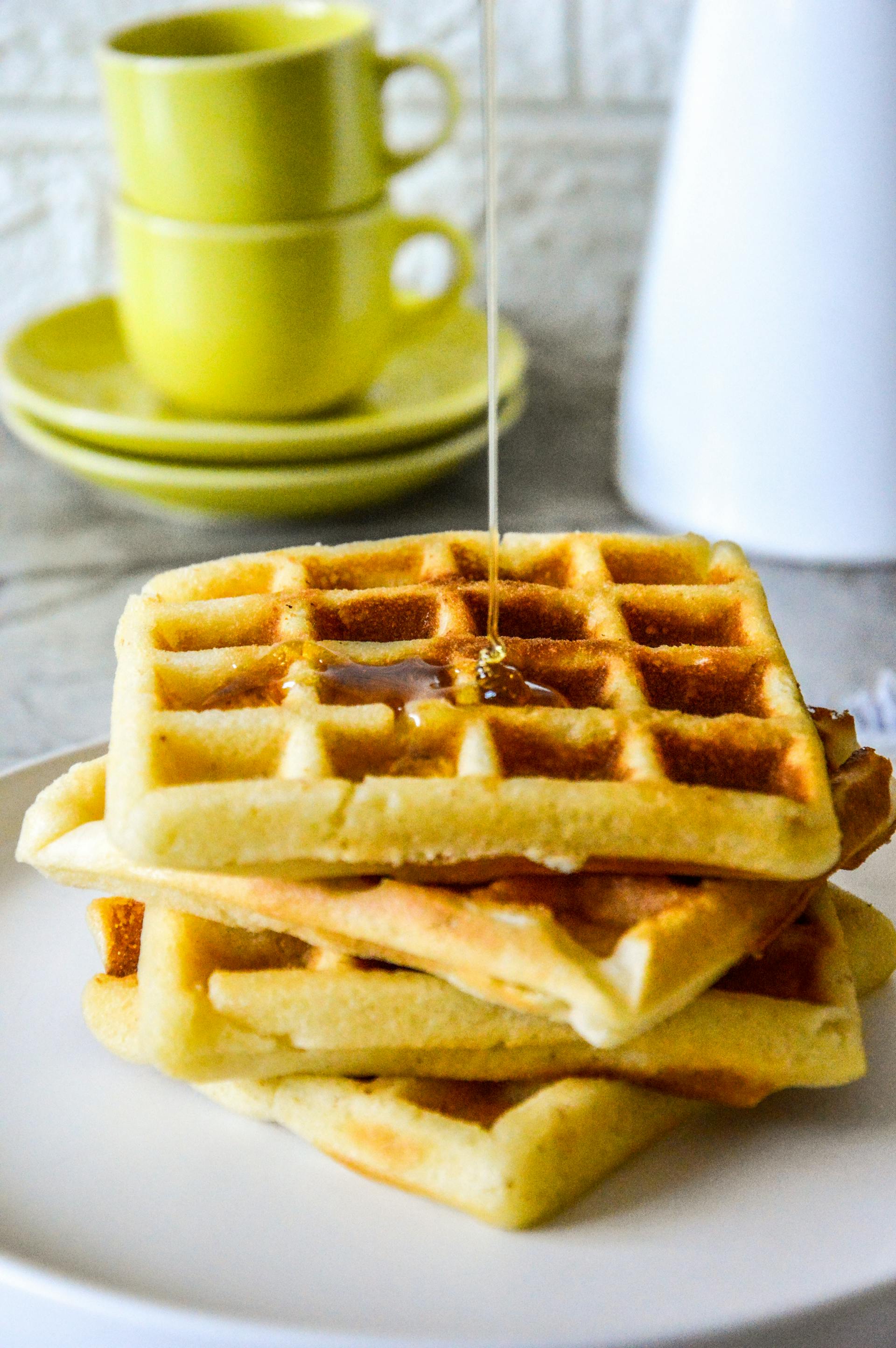Waffles on a plate | Source: Pexels