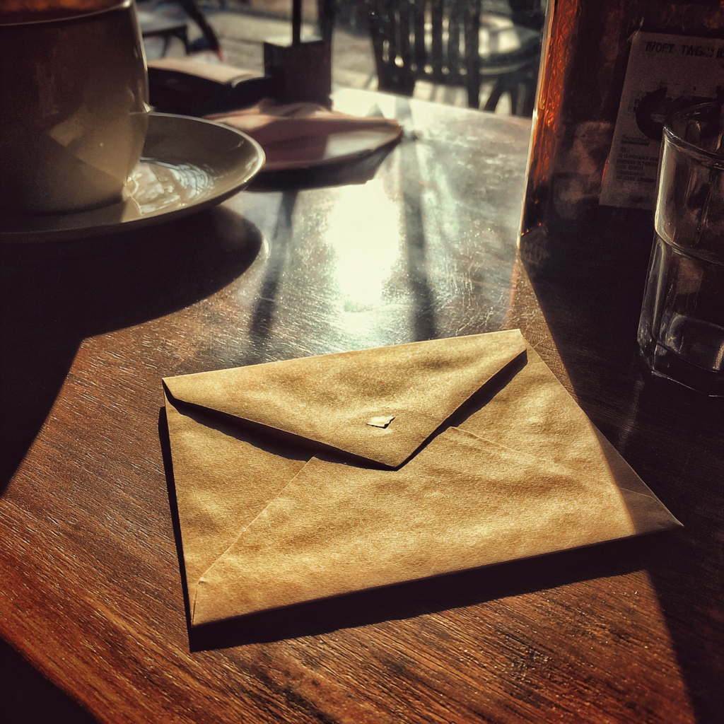 An envelope on a table | Source: Midjourney
