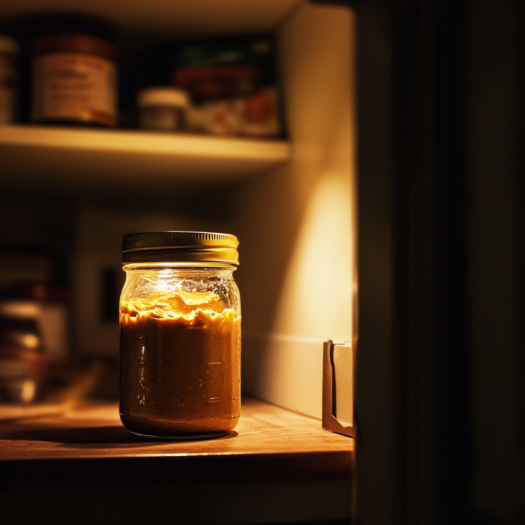 A jar of peanut butter | Source: Midjourney