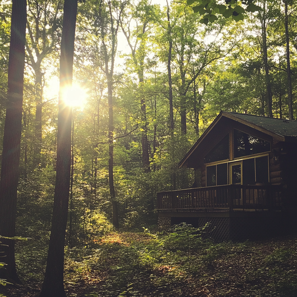 A cabin in the woods | Source: Midjourney