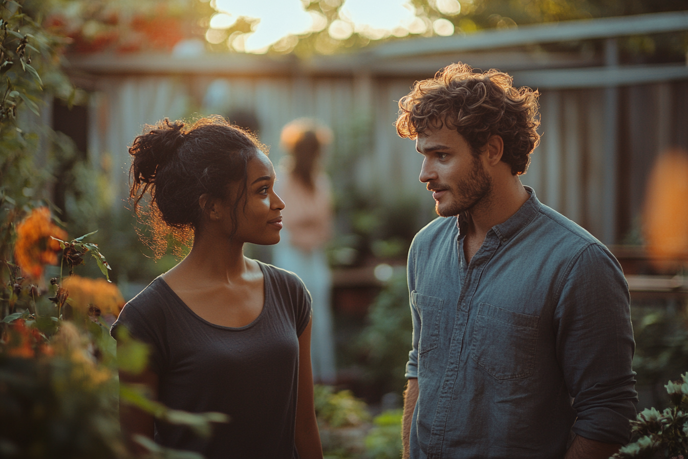 People engaging in a serious conversation | Source: Midjourney