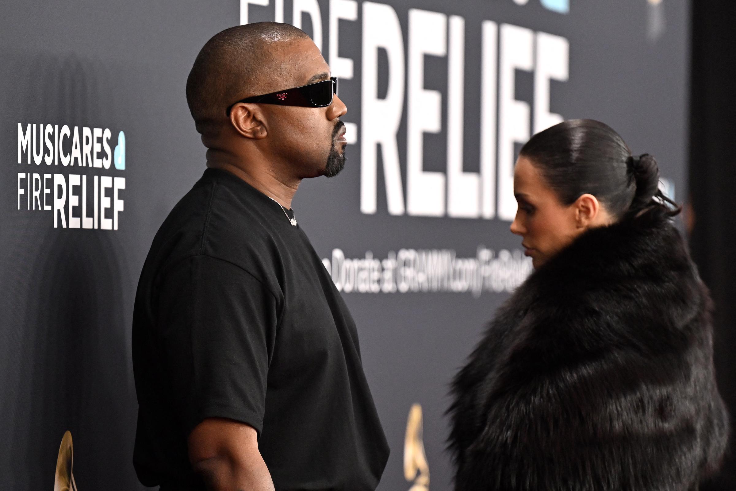 Kanye West and Bianca Censori on February 2, 2025 | Source: Getty Images