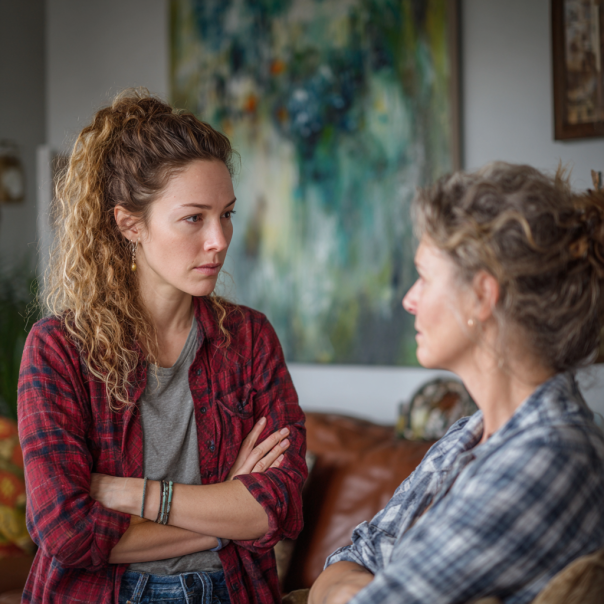 A young lady arguing with an older woman | Source: Midjourney