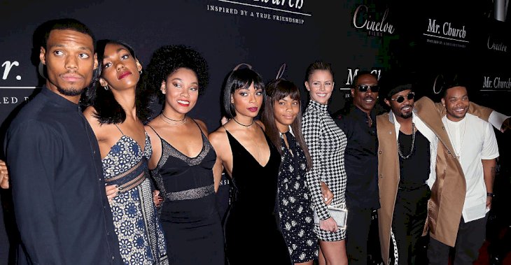 Eddie Murphy, Paige Butcher and his children attend the premiere of Cinelou Releasing's "Mr. Church" at ArcLight Hollywood on September 6, 2016, in Hollywood, California. | Photo by David Livingston/Getty Images