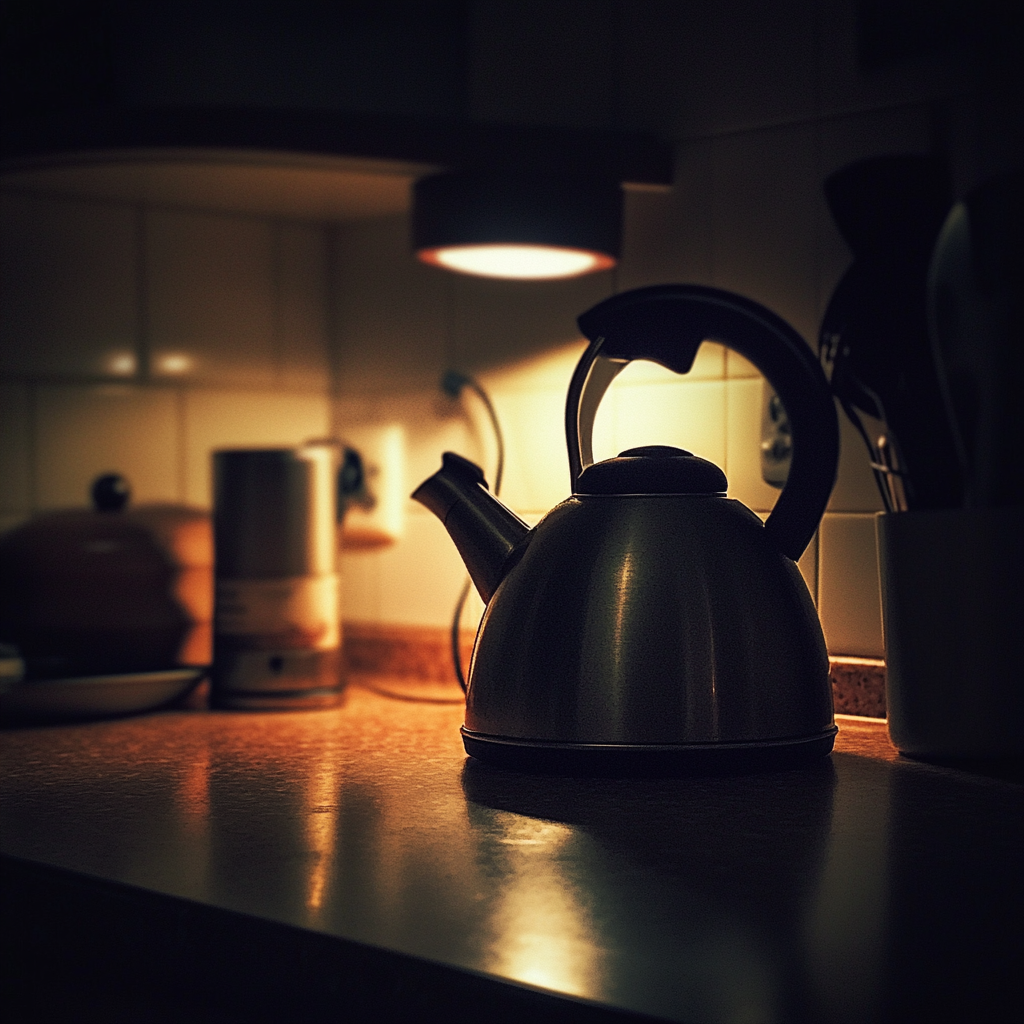 A kettle on a counter | Source: Midjourney