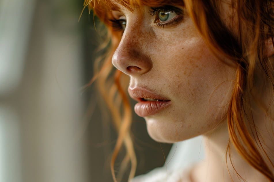 Close-up of a startled bride | Source: Midjourney