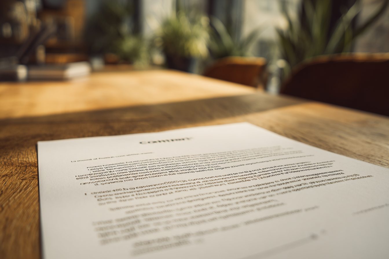 A loan confirmation letter | Source: Midjourney