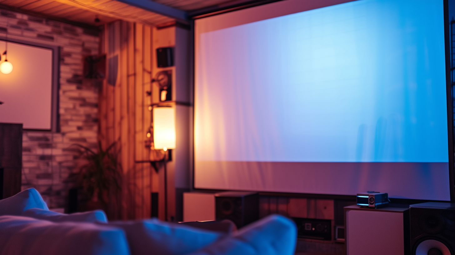 A projector and screen | Source: Midjourney