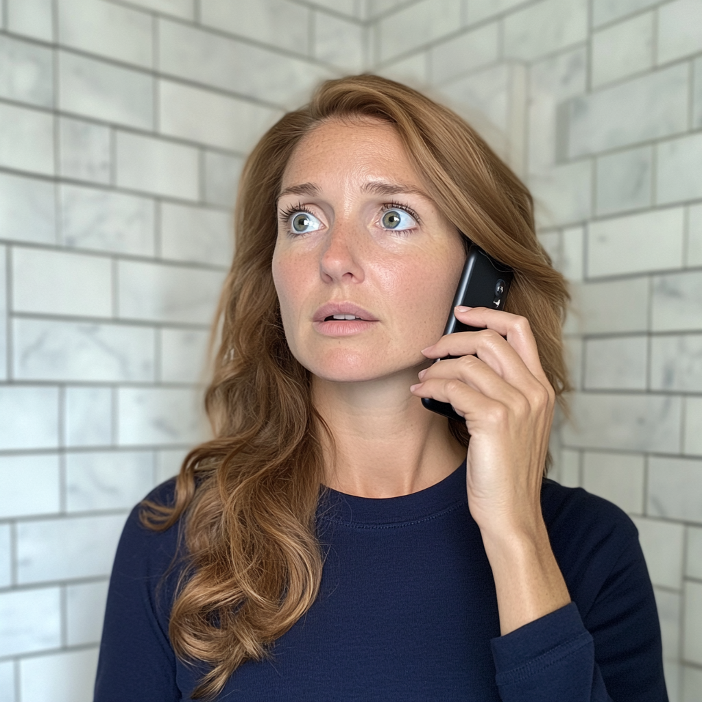 A woman talking on the phone | Source: Midjourney