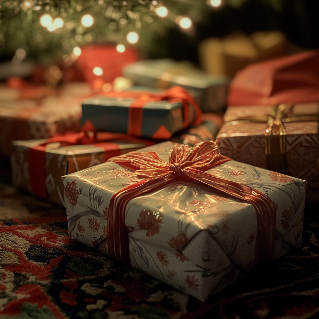 Wrapped Secret Santa gifts | Source: Midjourney