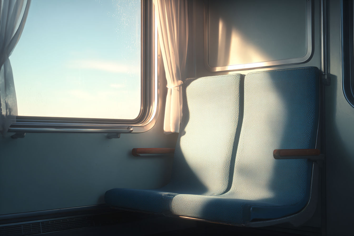 Empty train seats | Source: Midjourney