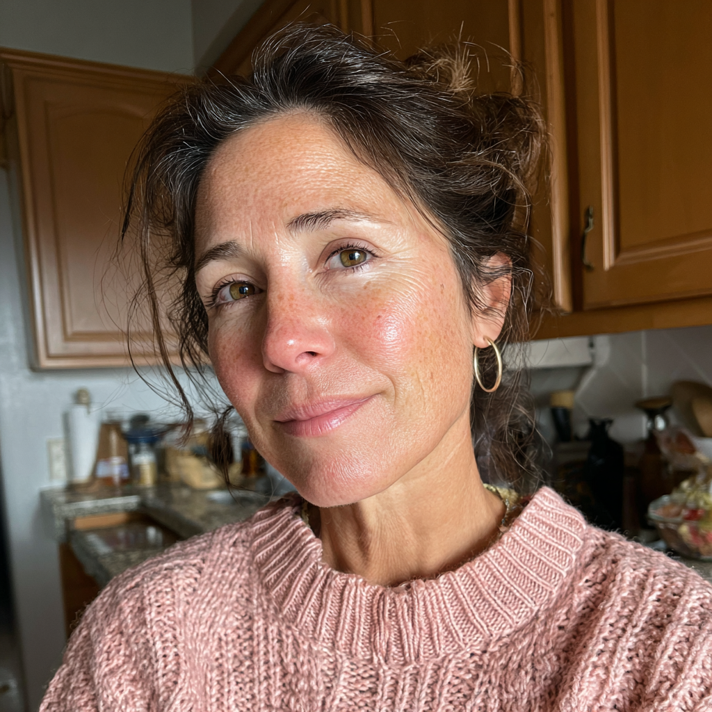A woman standing in a kitchen | Source: Midjourney
