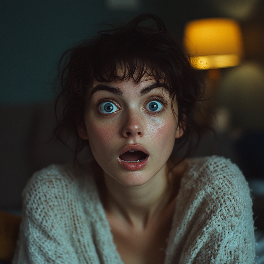 A shocked woman | Source: Midjourney