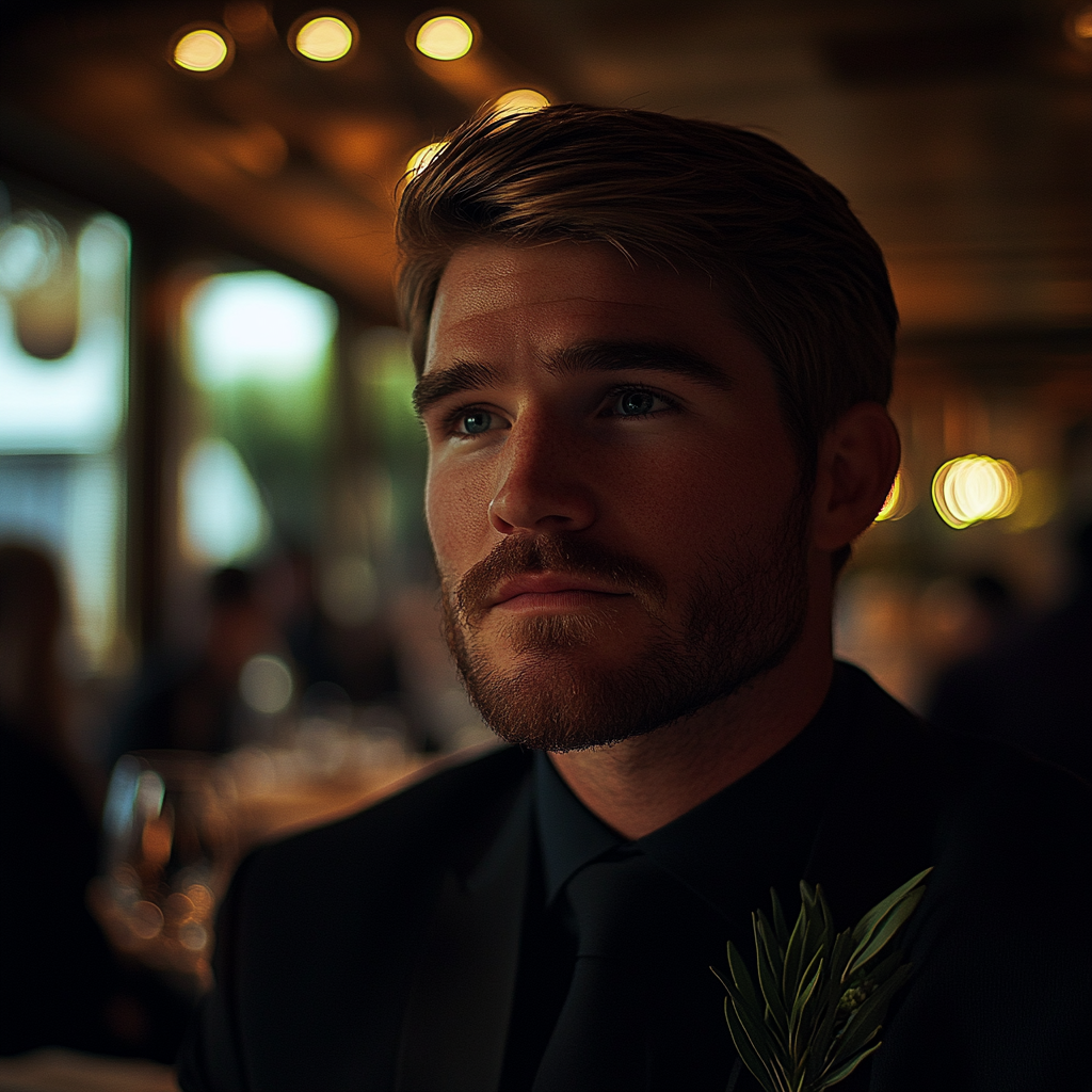 A man standing in a restaurant | Source: Midjourney