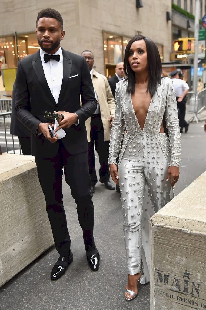Nnamdi Asomugha and Kerry Washington at the 72nd Annual Tony Awards at Radio City Music Hall on June 10, 2018 in New York City. | Photo by Mike Coppola/Getty Images for Tony Awards Productions