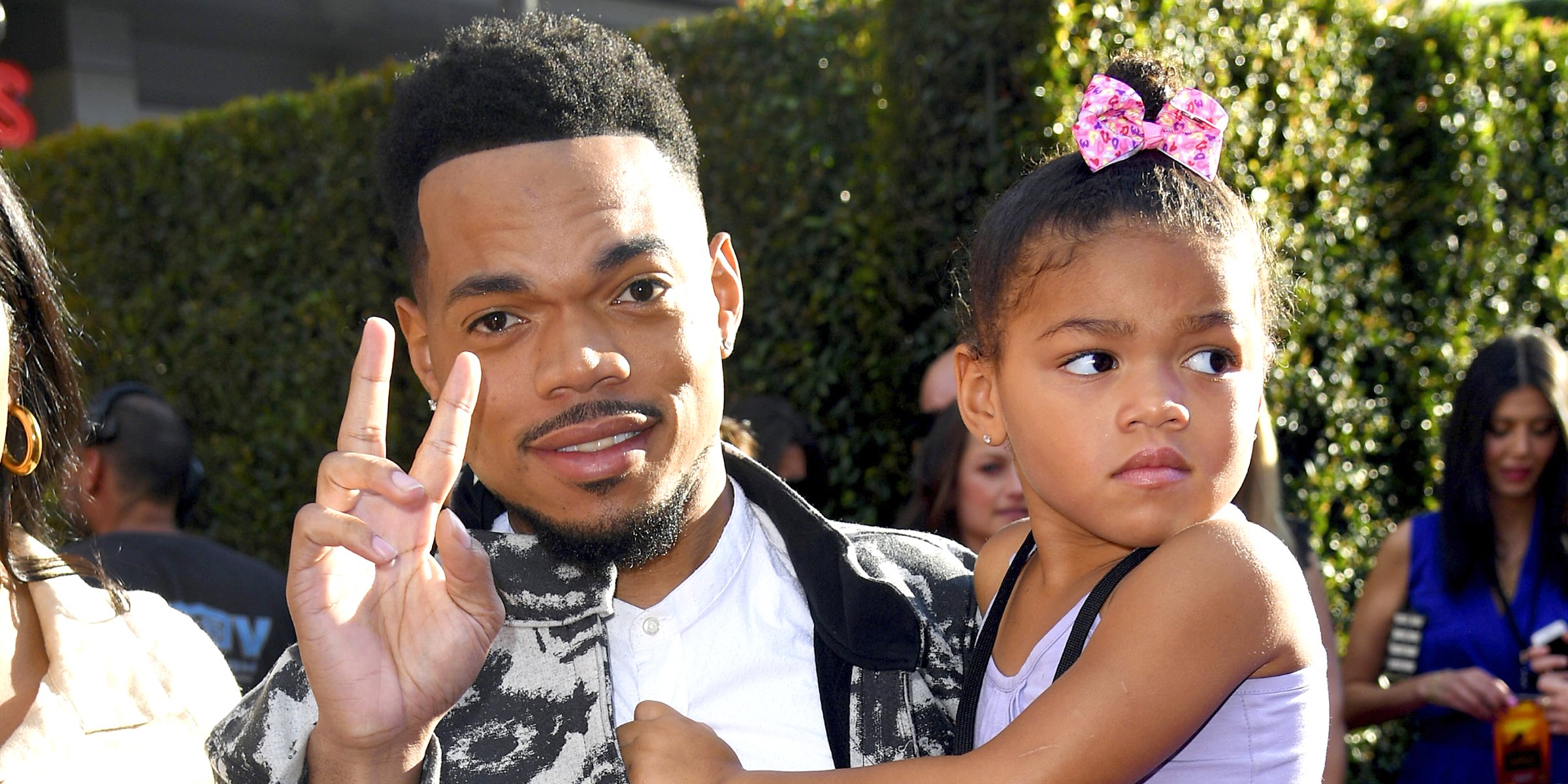 Chance the Rapper and his daughter, Kensli Bennett. | Source: Getty Images