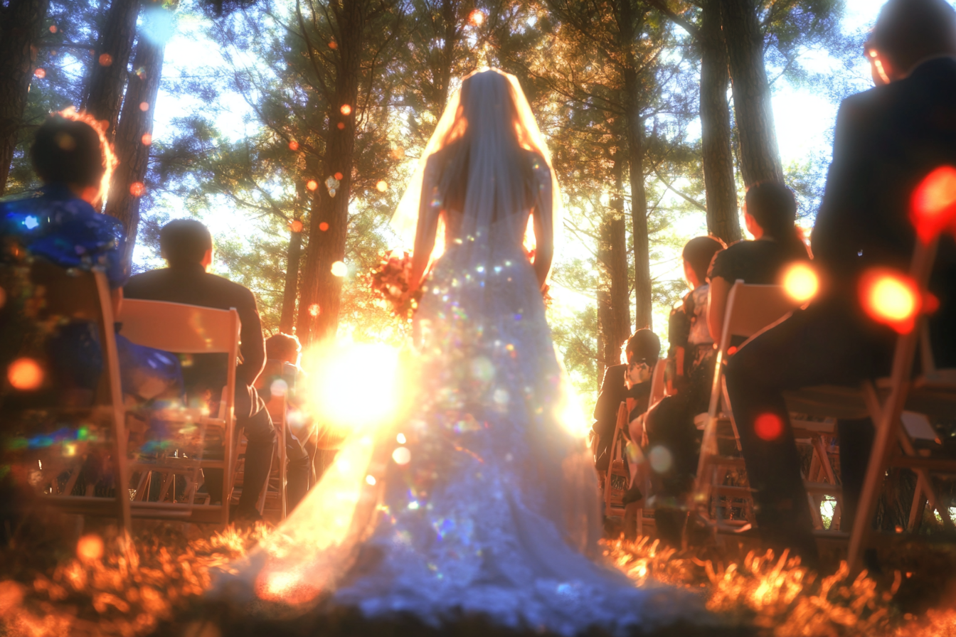 A wedding in a forest | Source: Midjourney