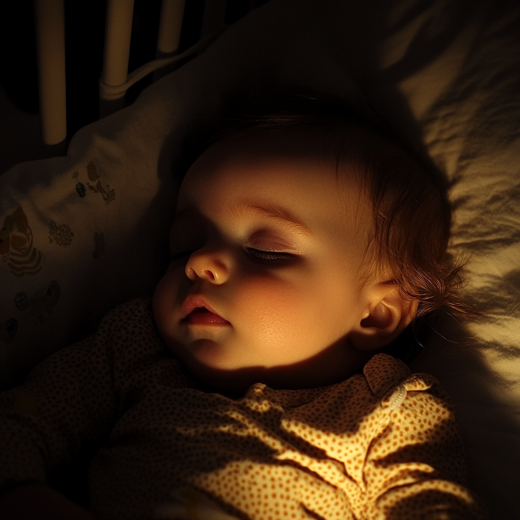 A sleeping baby girl | Source: Midjourney