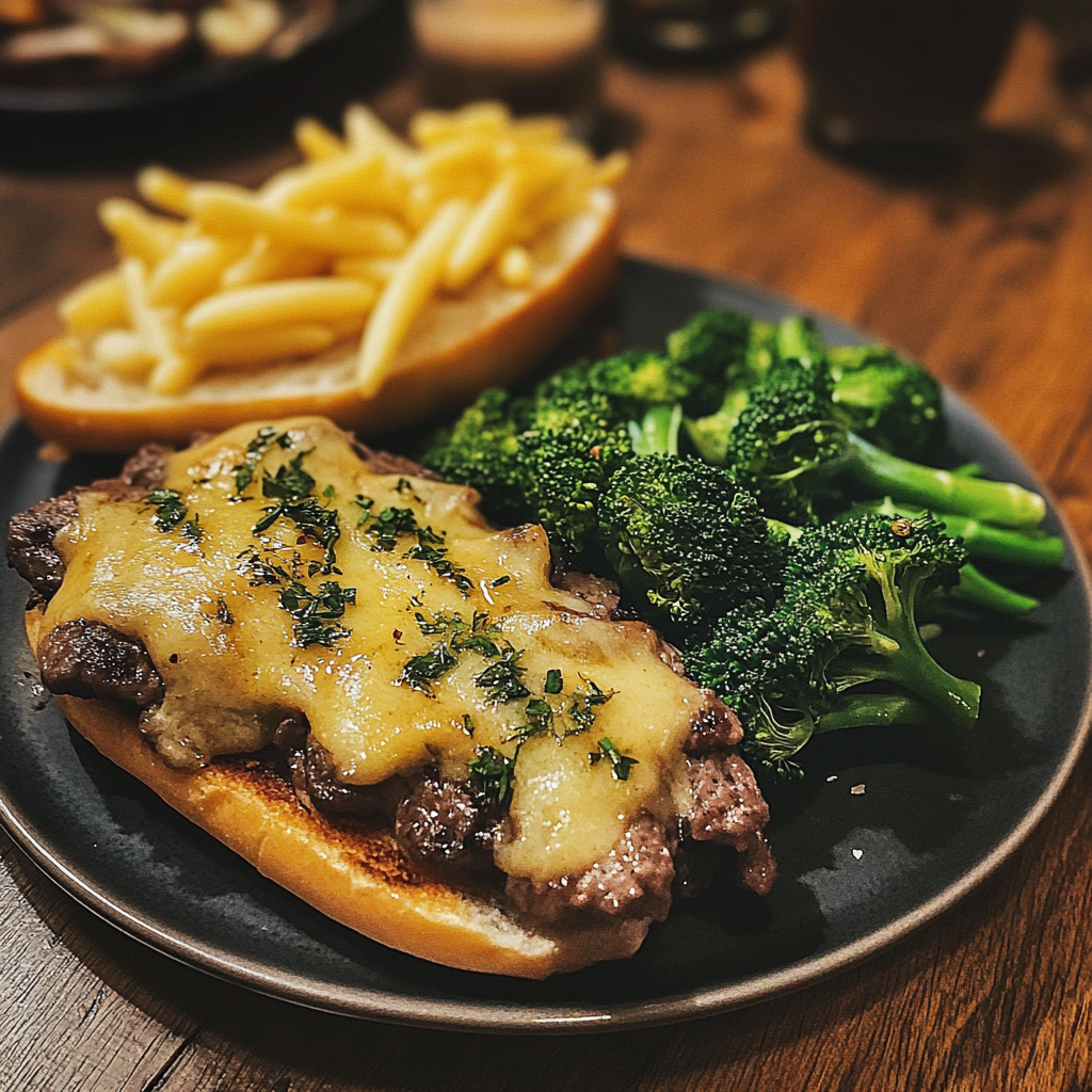 A plate of food on a table | Source: Midjourney