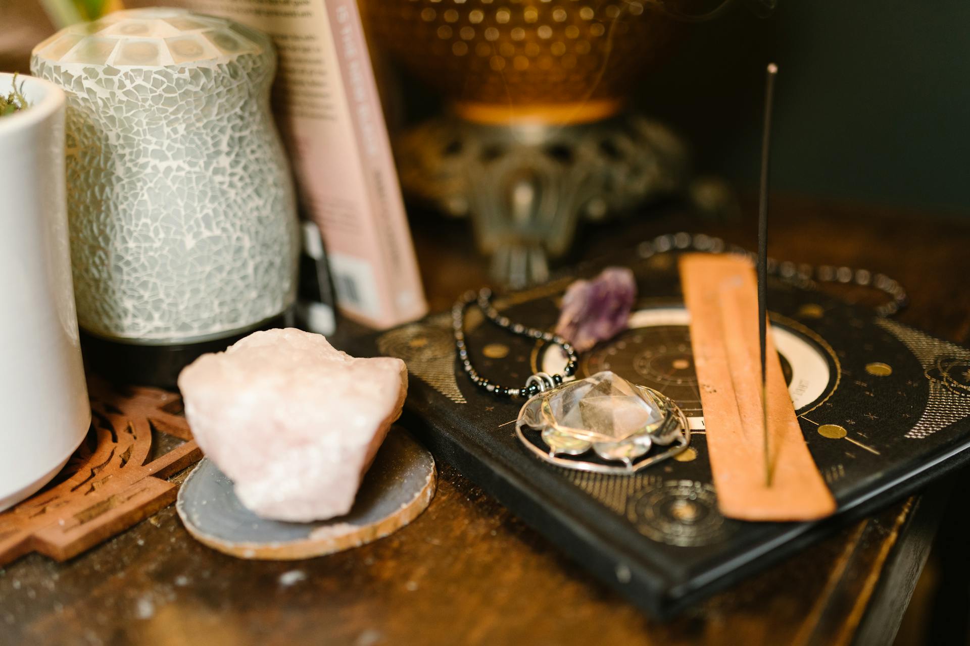 Incense burning on a table | Source: Pexels