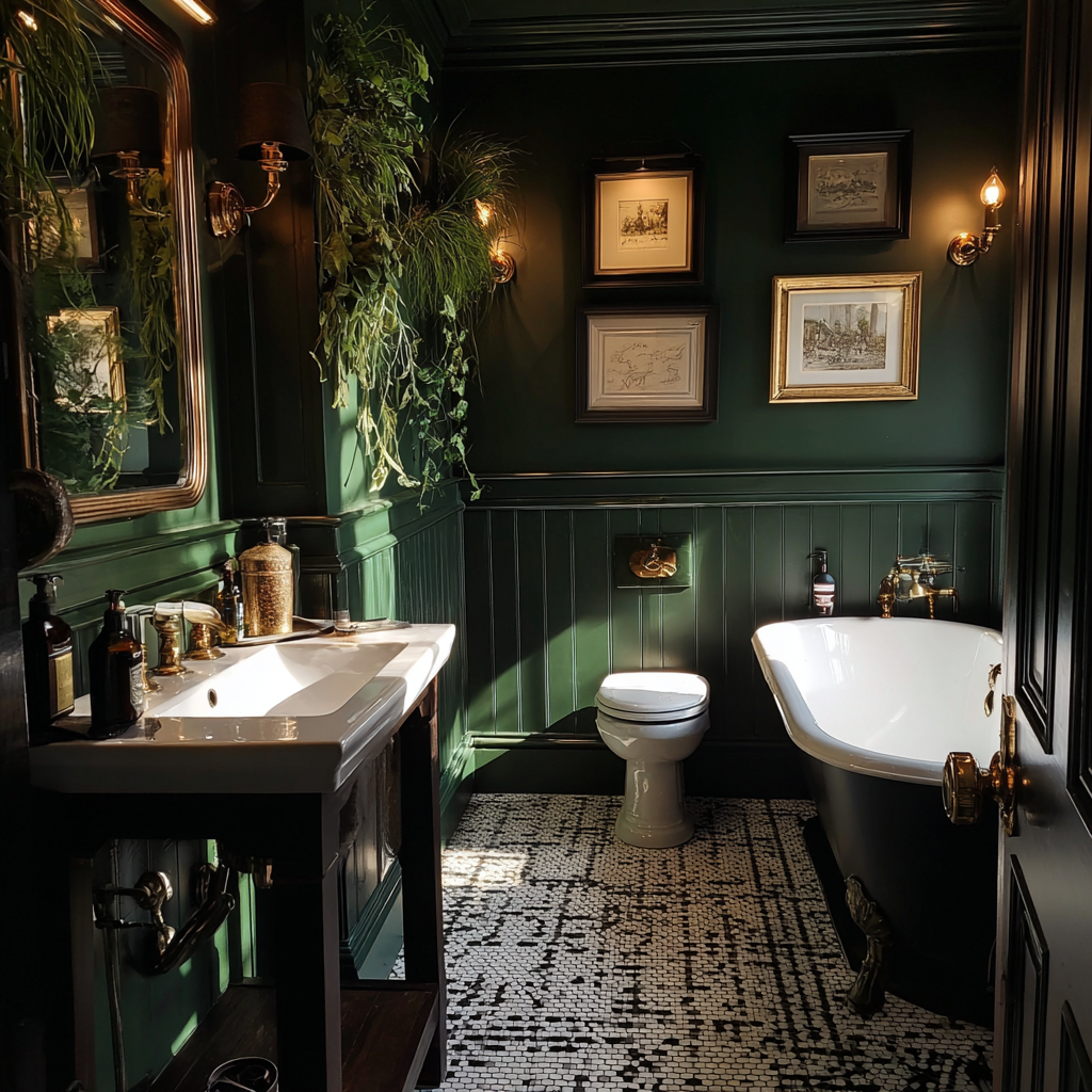 The interior of a bathroom | Source: Midjourney