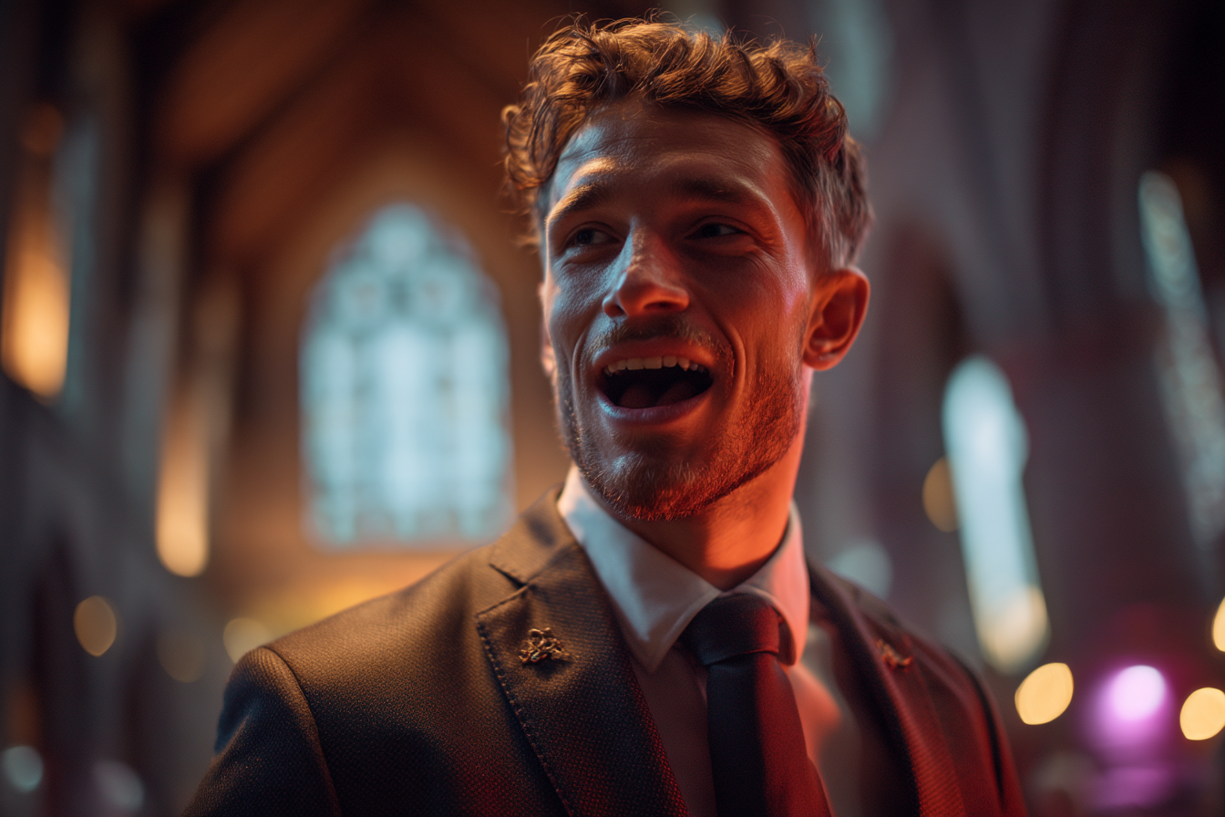 A man talking to the crowd | Source: Midjourney