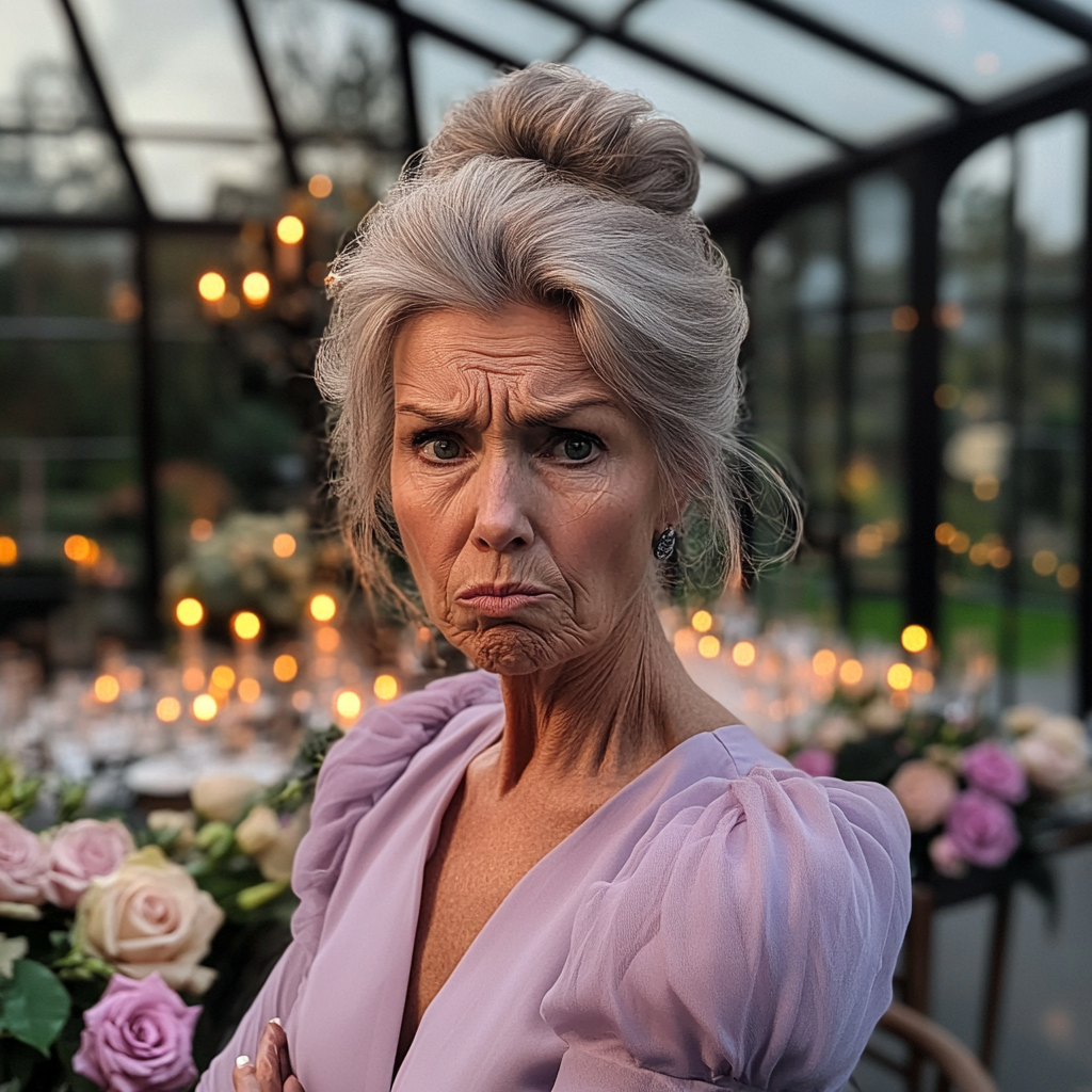 An upset older woman | Source: Midjourney