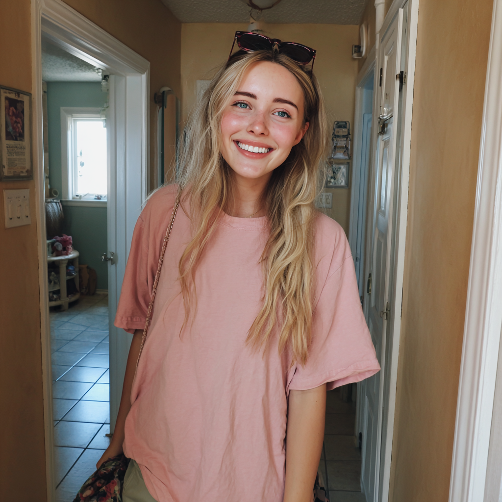 A smiling young woman | Source: Midjourney