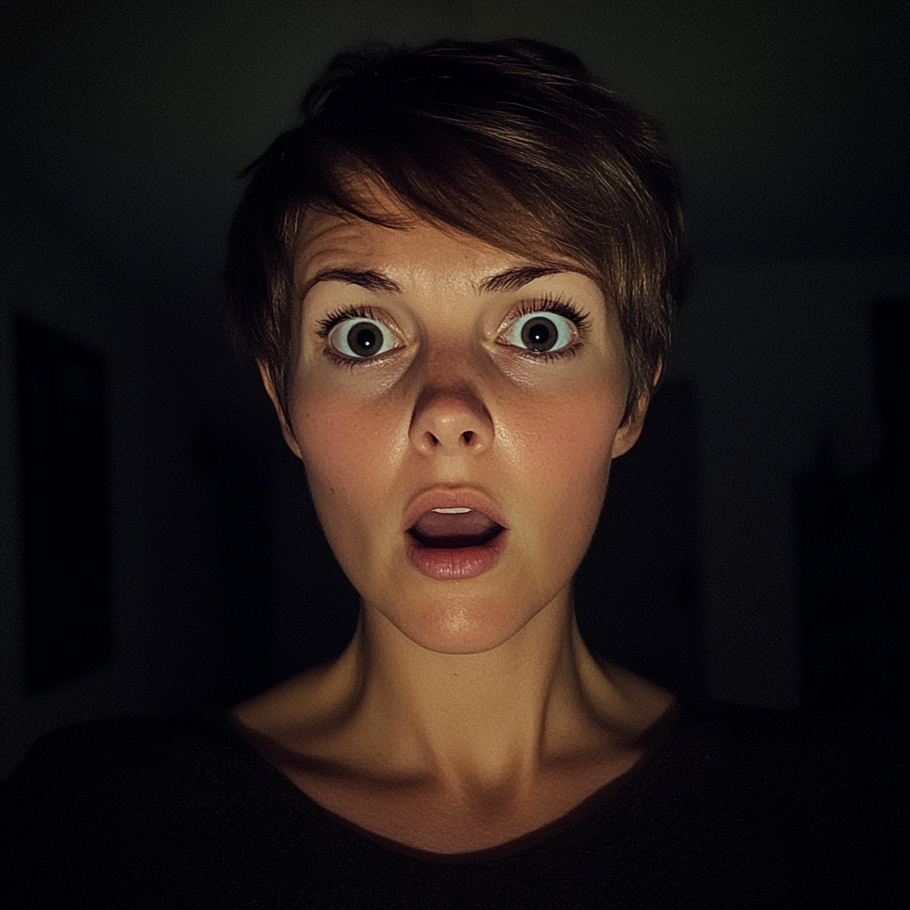 A shocked woman | Source: Midjourney