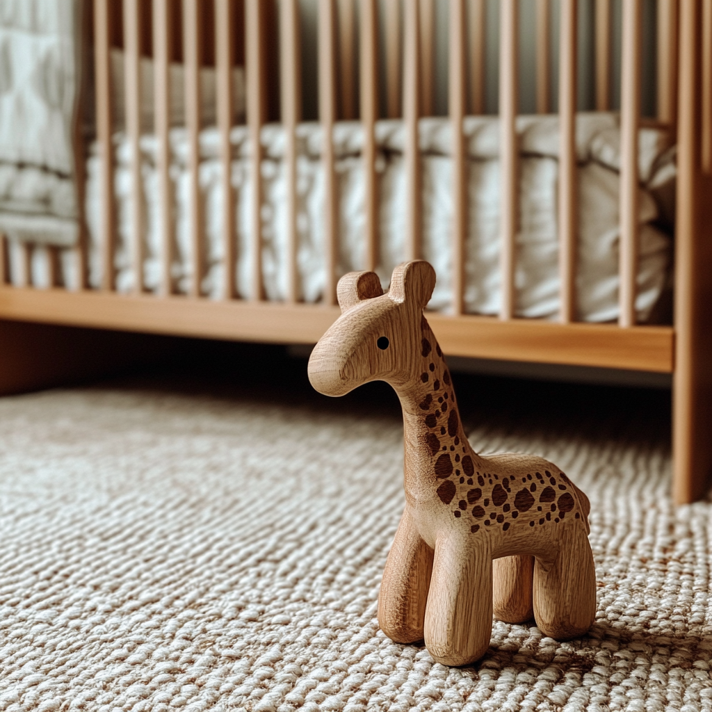 A wooden toy in a nursery | Source: Midjourney