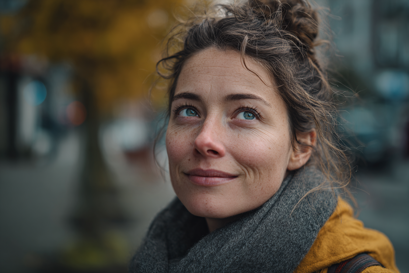 A woman smiling | Source: Midjourney