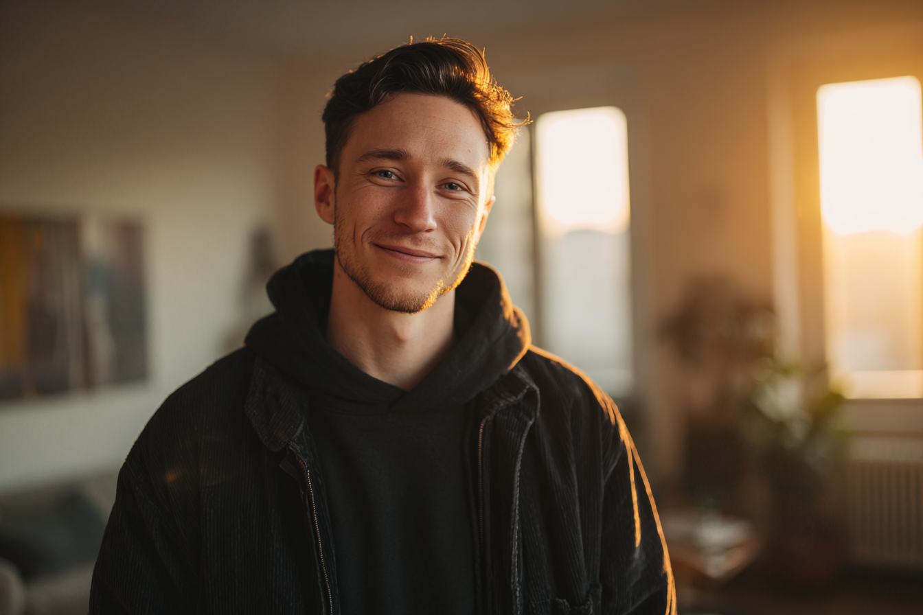 A man smiling | Source: Midjourney
