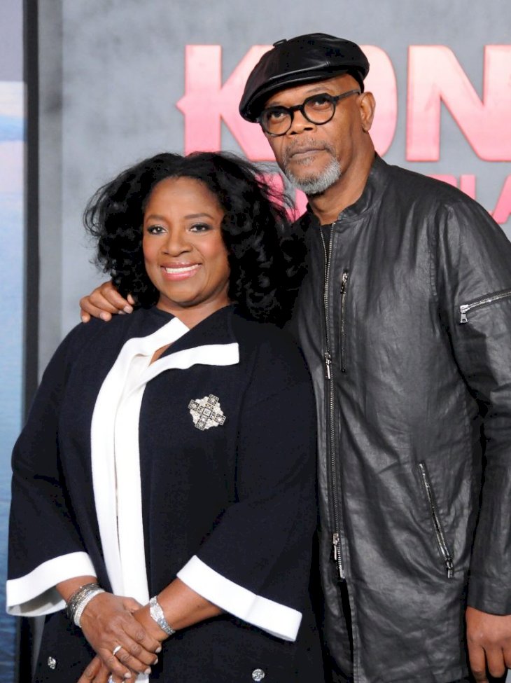  Samuel L. Jackson and wife LaTanya Richardson at the Premiere of Warner Bros. Pictures' 'Kong: Skull Island' at Dolby Theatre on March 8, 2017, in Hollywood, California. | Photo by Barry King/Getty Images