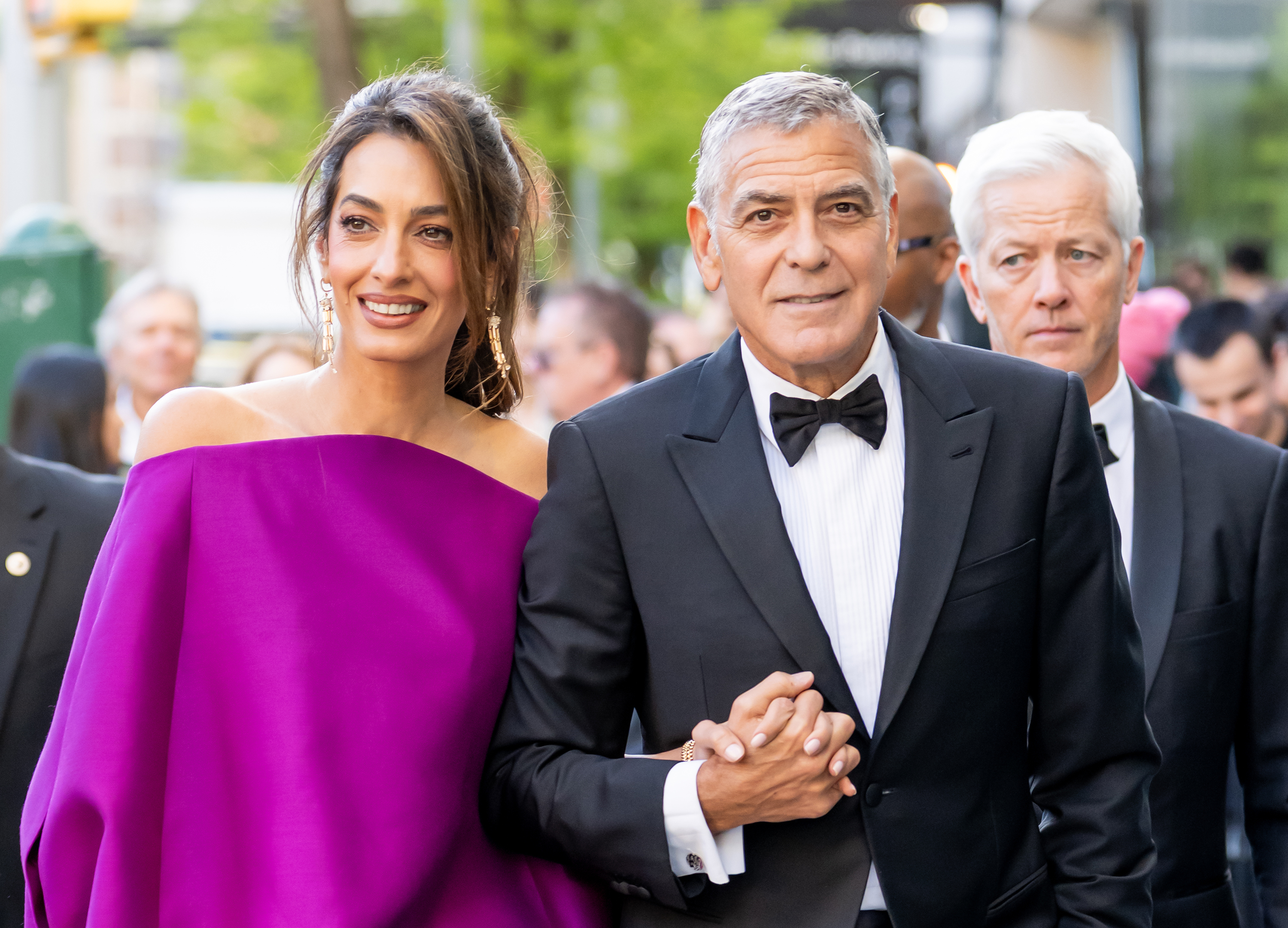 George Clooney (R) and Amal Clooney attend the 51st Chaplin Award Gala honoring George Clooney at Alice Tully Hall, Lincoln Center on April 27, 2026 in New York City. | Source: Getty Images